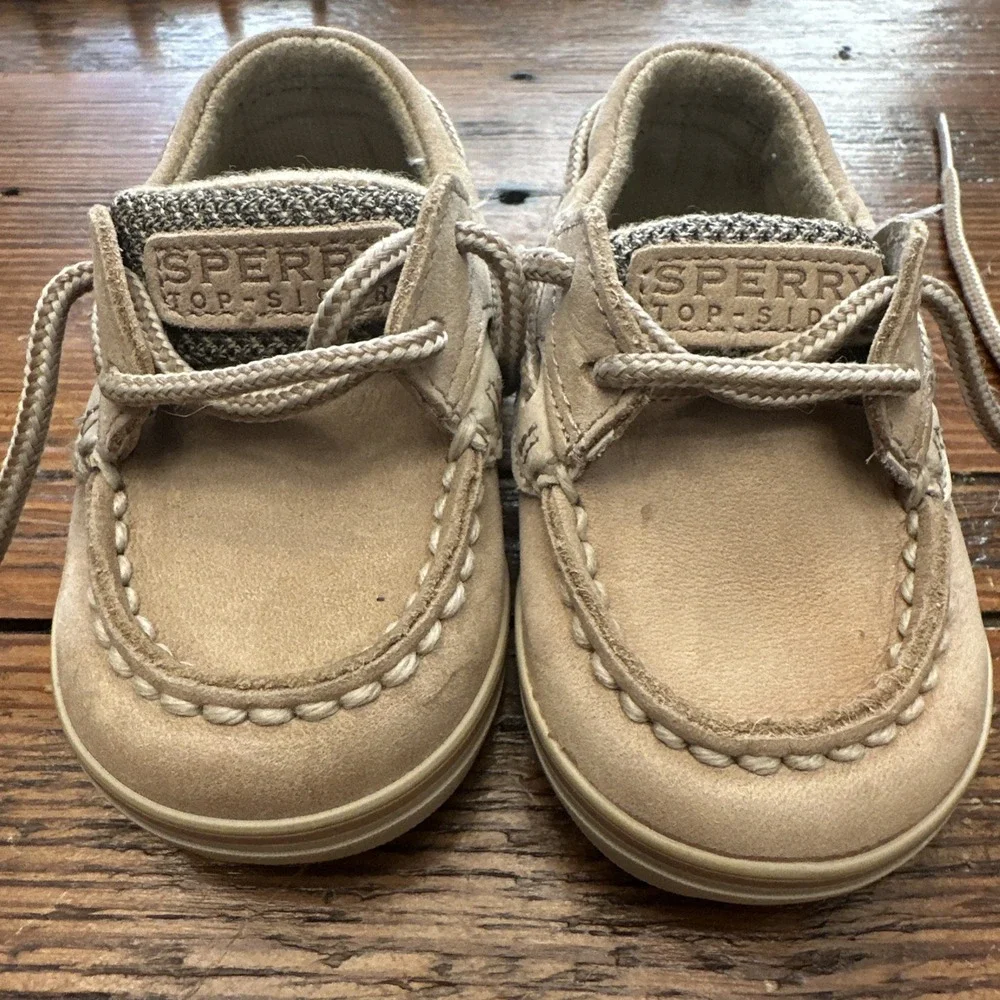 SPERRY - Bluefish Crib Boatshoes‎ - Toddler, Baby - Size 2M Moccasin
